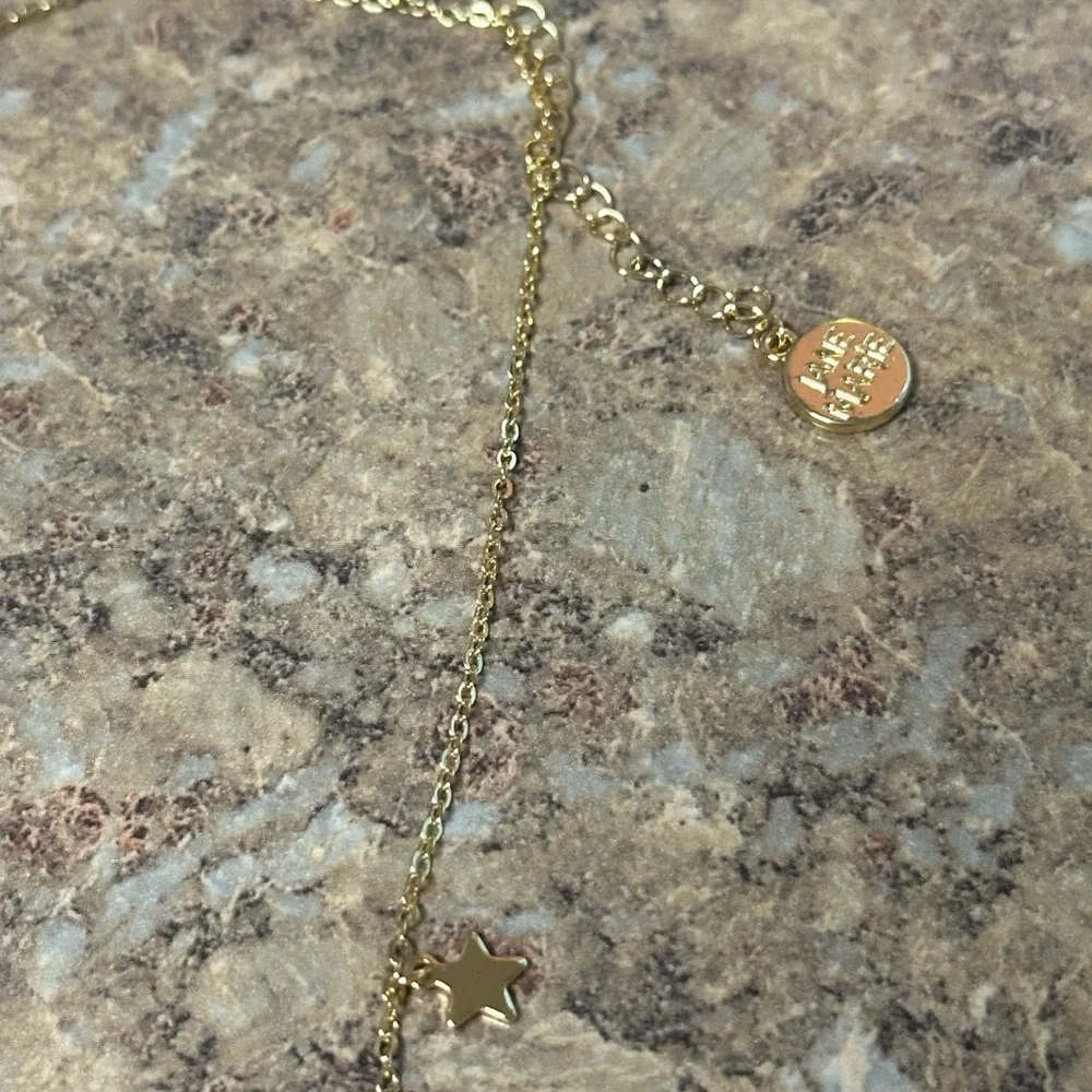 Jane Marie Peyton Chain Necklace with Gold Megaphone, Star and Crystal Charms